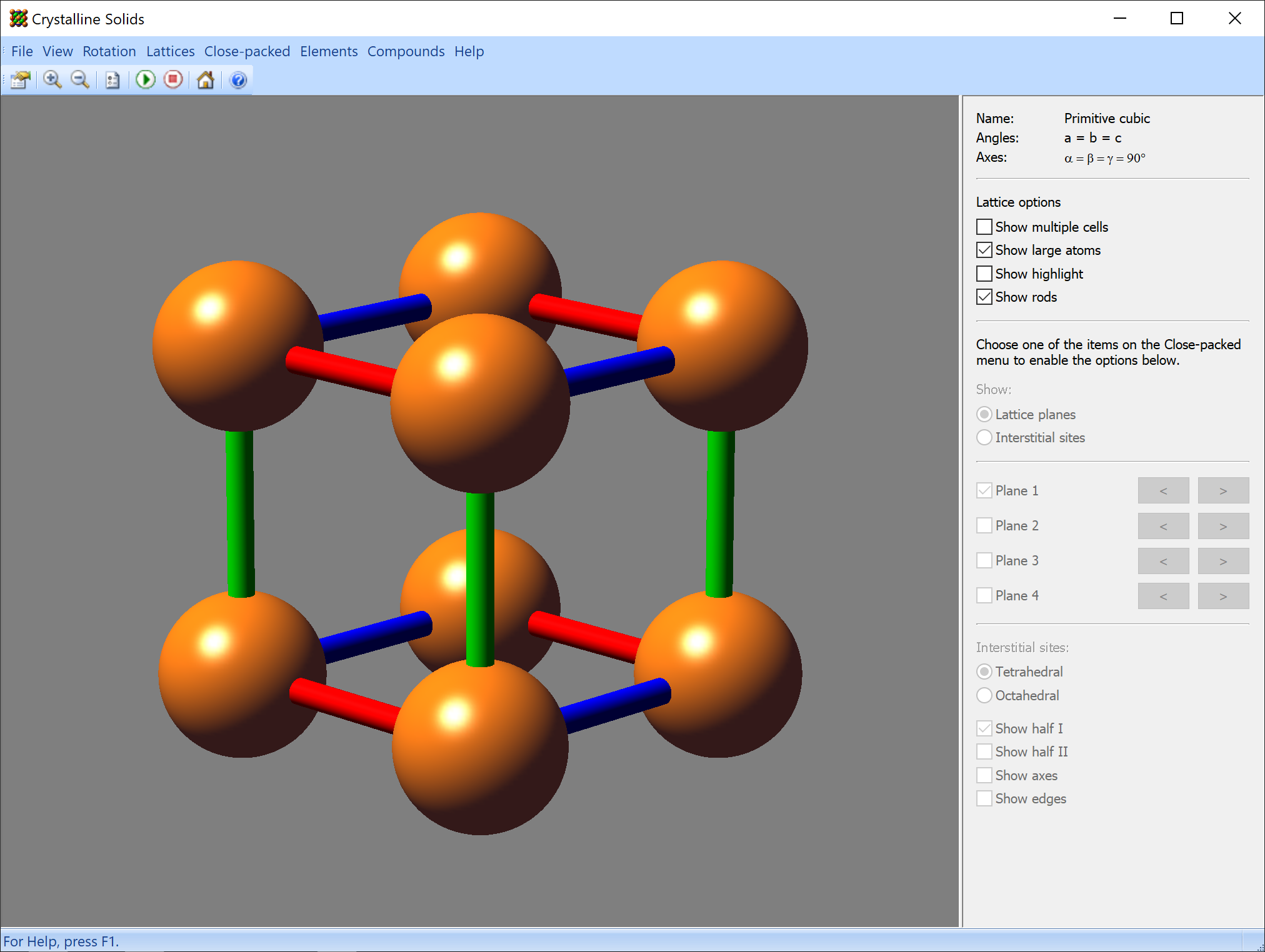 Crystalline Solids Screenshot
